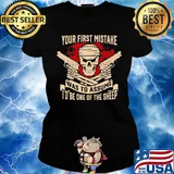 Your First Mistake Was To Assume Skullcap Guns Shirt Ladies tee