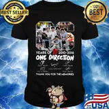 06 years of 2010 2016 one direction thank you for the memories signatures shirt