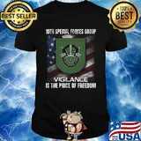 10th special forces group vigilance is the price of freedom american flag independence day shirt