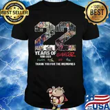 22 years of 1998 2020 gorillaz thank you for the memories signatures shirt