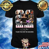 23 years of 1997 2020 sara evans thank you for the memories signature shirt