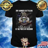 3rd ranger battalion vigilance is the price of freedom american flag independence day shirt