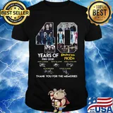 40 years of 1980 2020 depeche mode thank you for the memories signatures shirt