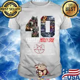 40 years of 1981 2021 motley crue thank you for the memories signatures shirt