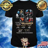 42 years of 1978 2020 10 moves halloween thank you for the memories signatures shirt