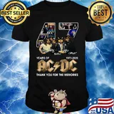 47 years of 1973-2020 AC DC Thank you for the memories signature shirt