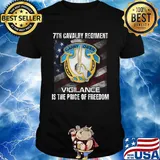 7th cavalry regiment vigilance is the price of freedom american flag independence day shirt