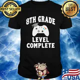 8th grade level complete game graduate shirt