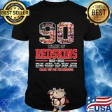 90 years of redskins football 1932 2022 thank you for the memories shirt