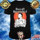 Aaron hernandez new england patriots sunset shirt