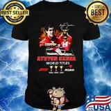 Ayrton senna racing world titles champions signature shirt