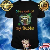 Baby yoda mask stay out of my bubble covid-19 shirt