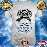 Back The Blue Mode Woman Independence Day Shirt