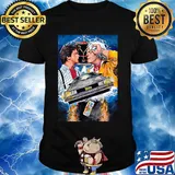 Back to the future movie outa time machine art shirt