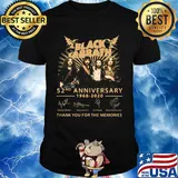 Black sabbath 52nd anniversary 1968 2020 thank you for the memories signatures light shirt