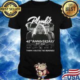 Blondie 45th anniversary 1975 2020 thank you for the memories signatures shirt