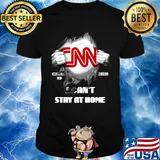 Blood insides cnn covid-19 2020 i can't stay at home shirt