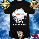 Blood insides gardaworld covid-19 2020 i can't stay at home shirt