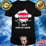 Blood insides kum and go covid-19 2020 i can't stay at home shirt