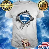 Blood insides superman duke blue devils basketball shirt