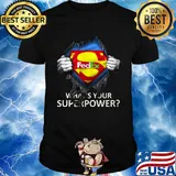 Blood insides superman fedex what's your superpower shirt