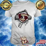 Blood insides superman florida state seminoles shirt