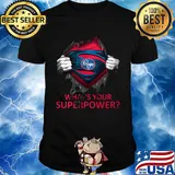 Blood insides superman kroger what's your superpower shirt
