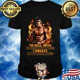 Bruce lee to hell with circumstances i create opportunities fire shirt