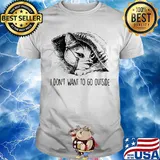 Cat fake mask I don't want to go outside shirt