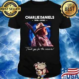 Charlie daniels 1936 2020 thank you for the memories guitar stars shirt