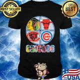 Chicago blackhawks bulls bears and cubs logo shirt