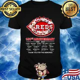 Cincinnati reds 151st anniversary 1869 2020 thank you for the memories signatures shirt