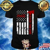 Coca cola back the red american flag independence day shirt