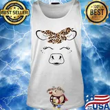 Cow bow leopard skin classic s Tank top
