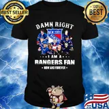 Damn right i am a rangers fan now and forever stars shirt