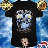 Demon Head Flaming Skulls Biker shirt