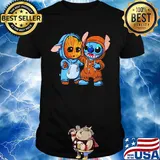 Disney baby groot and stitch shirt