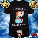 Disney belle tattoos i get high to remind my self that i'm a princess shirt