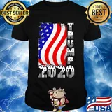 Donald trump 2020 american flag happy independence day shirt