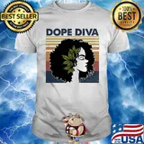 Dope Diva Black Girl Vintage Retro Shirt