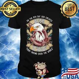 Eagle on the 8th day god created beer to prevent the us marines from taking over the world shirt