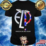 Emerson, lake & palmer band emerson lake and palmer wings shirt