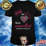 Fall in with pampered chef independent consultant heart shirt