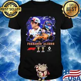 Fernando alonso world titles champions renault signature shirt