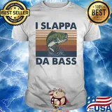 Fishing i slappa da bass vintage retro shirt