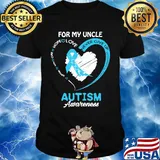 For My Uncle Never Give Up Autism Awareness Shirt