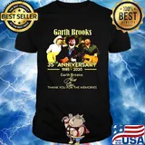 Garth brooks 35th anniversary 1985 2020 thank you for the memories signature shirt