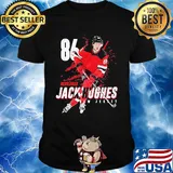 Gentleman jack hughes new jersey 86 shirt