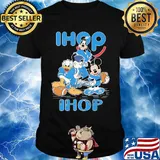 Goofy donald duck and mickey mouse football player ihop shirt
