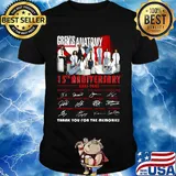 Grey's anatomy movie 15th anniversary 2005 2020 thank you for the memories signatures shirt